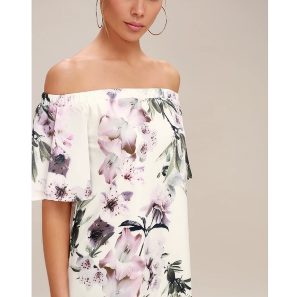 Lulus Dream of You Ivory Floral Print Shift Dress - Picture 15 of 15
